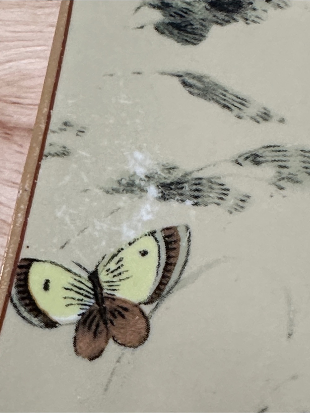 Vintage Hand-Painted Otagiri Japan Butterfly Dish/Tray MCM - Picture 3 of 10